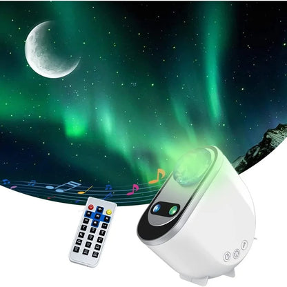 Aurora Borealis Galaxy Projector – HD Atmosphere Light With Remote Control