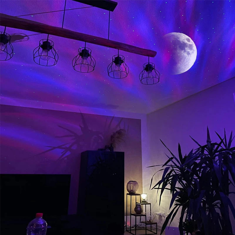 Aurora Borealis Galaxy Projector – HD Atmosphere Light With Remote Control