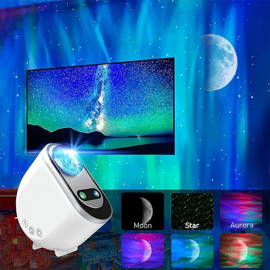 Aurora Borealis Galaxy Projector – HD Atmosphere Light With Remote Control